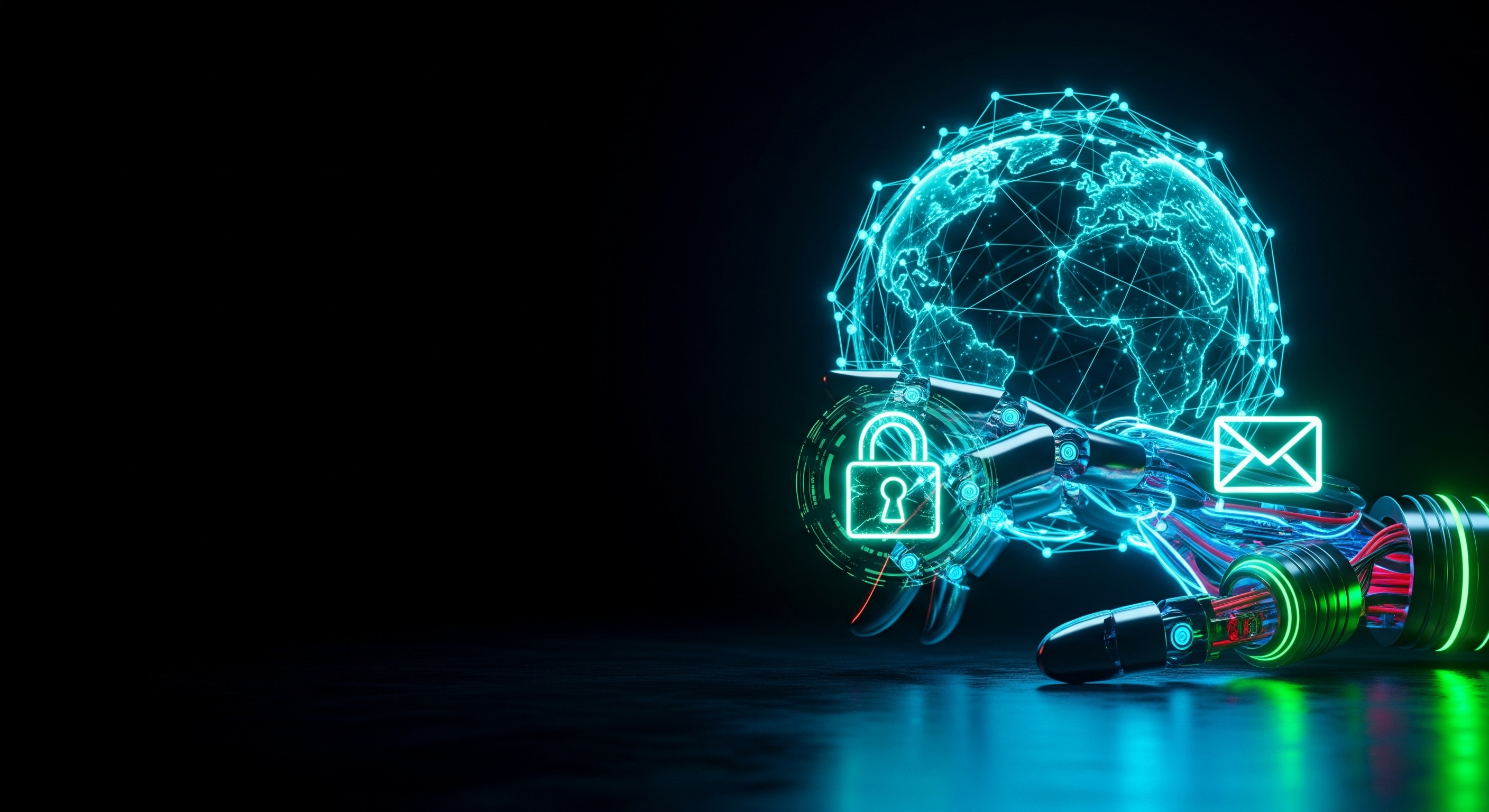 Abstract technology background representing global solutions